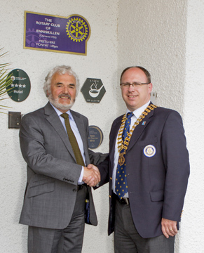 President Roy with Mr Neill Morton