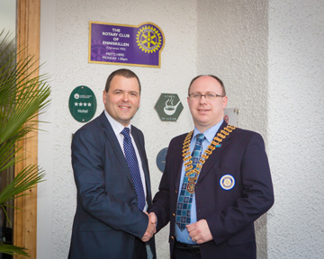 President Roy with Raymond Farrell
