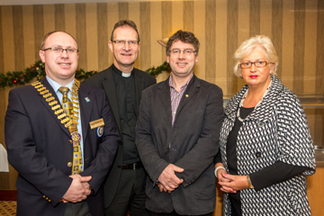 President Roy and guests