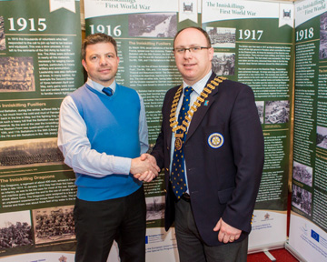 President Roy with Neil Armstrong