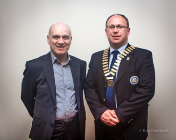 President Roy with Denzil McDaniel