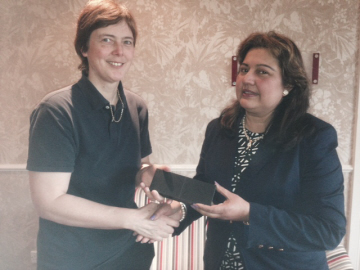 President Elect Angela with Ms Anita Mukhergee