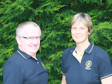 President Angela McKinney and Past President Kenny Fisher