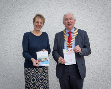 President Ken with Mrs Rosie Cupples