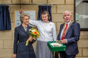 Duchess of Gloucester officially opening the new sensory garden