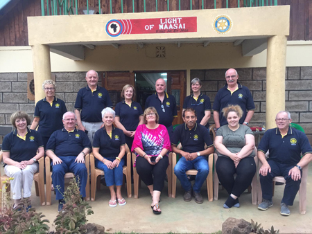 Enniskillen Rotary members in Rombo