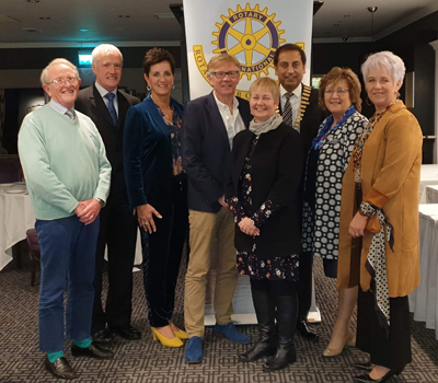 Enniskillen Rotary members with the judges