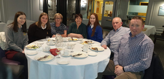 Family members supporting the finalists