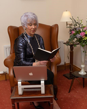 President Heather at home